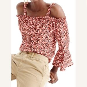 J. Crew Off-the-shoulder blouse -Sz 4p